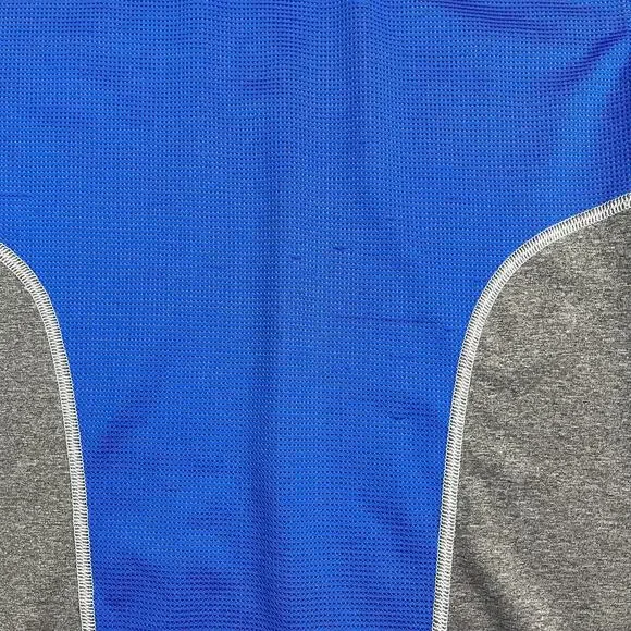 Under Armour Baseball Jersey Shirt Mens Small Fitted Blue Long Sleeve - Picture 8 of 9